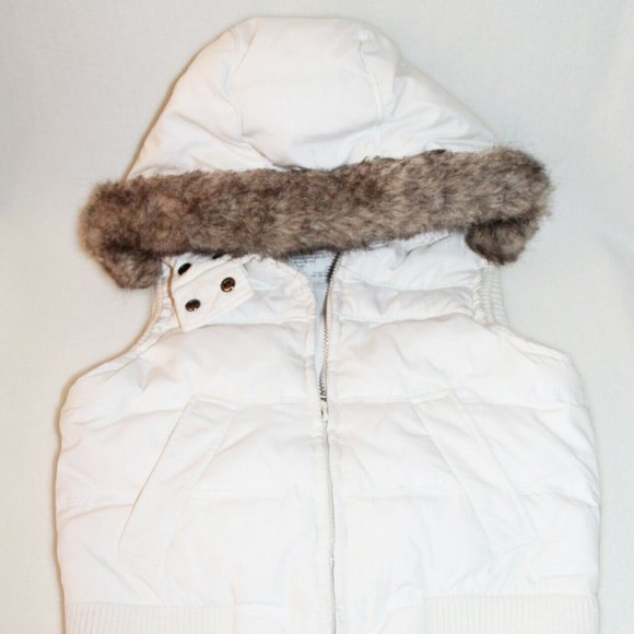 Aéropostale Down Filled Puffer Vest Hooded - Picture 1 of 8